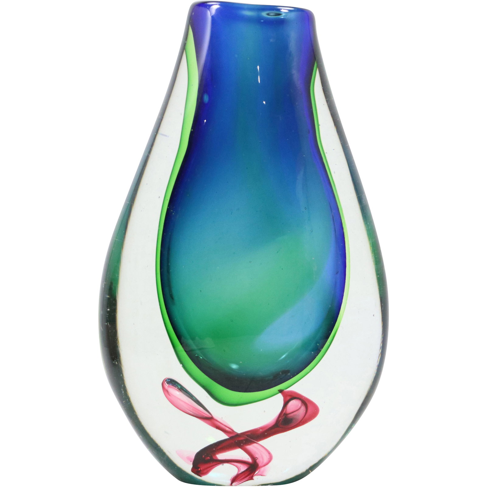 Seguso Italian Art Glass Multi Color Vase (1 of 6)