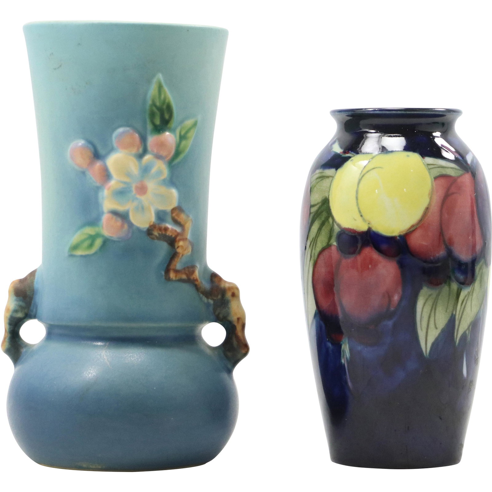 ROSEVILLE Art Pottery Vase & MOORCROFT Art Pottery Vase (1 of 9)