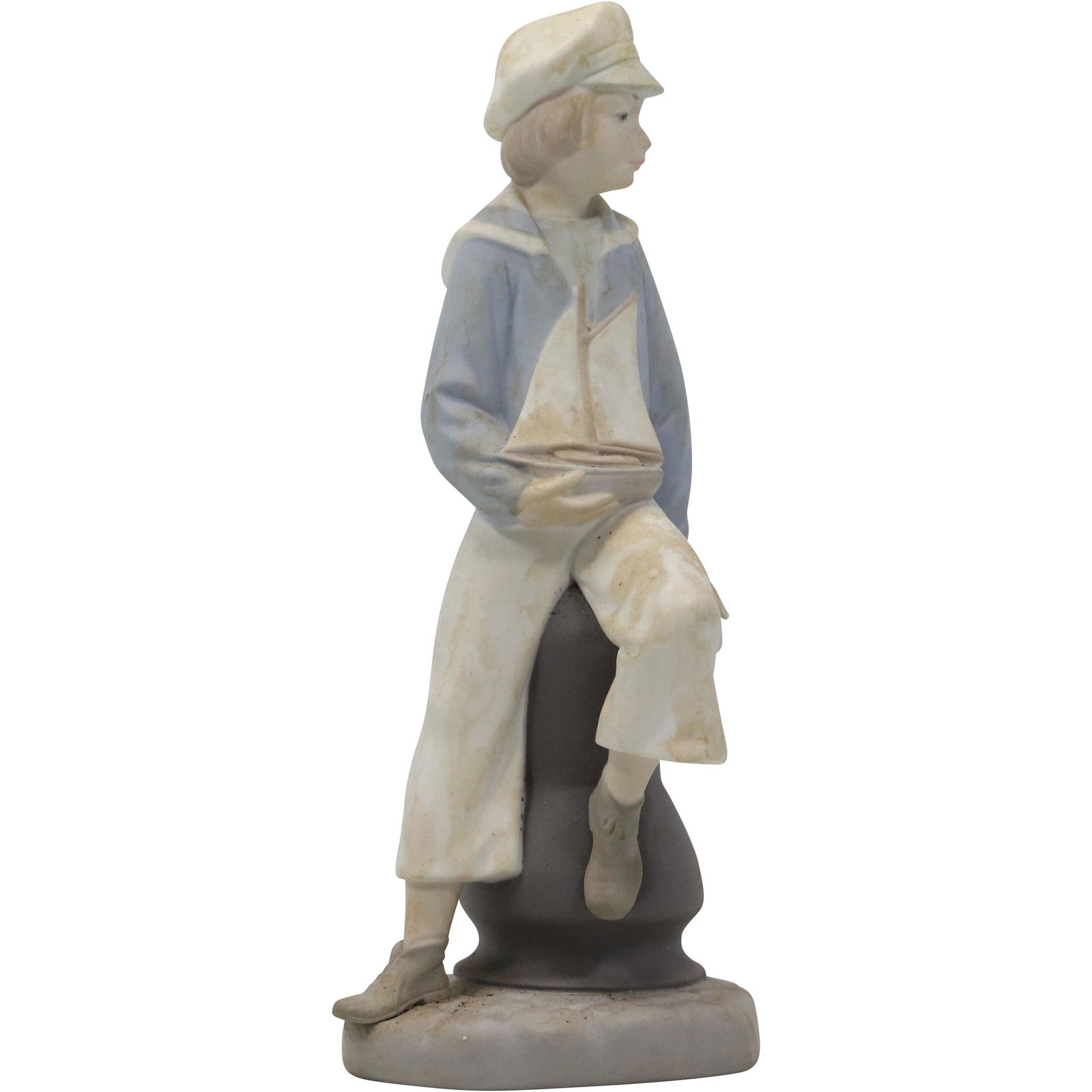 LLADRO - Fine Porcelain Sailor Boy Sitting on a Dock Post (1 of 8)