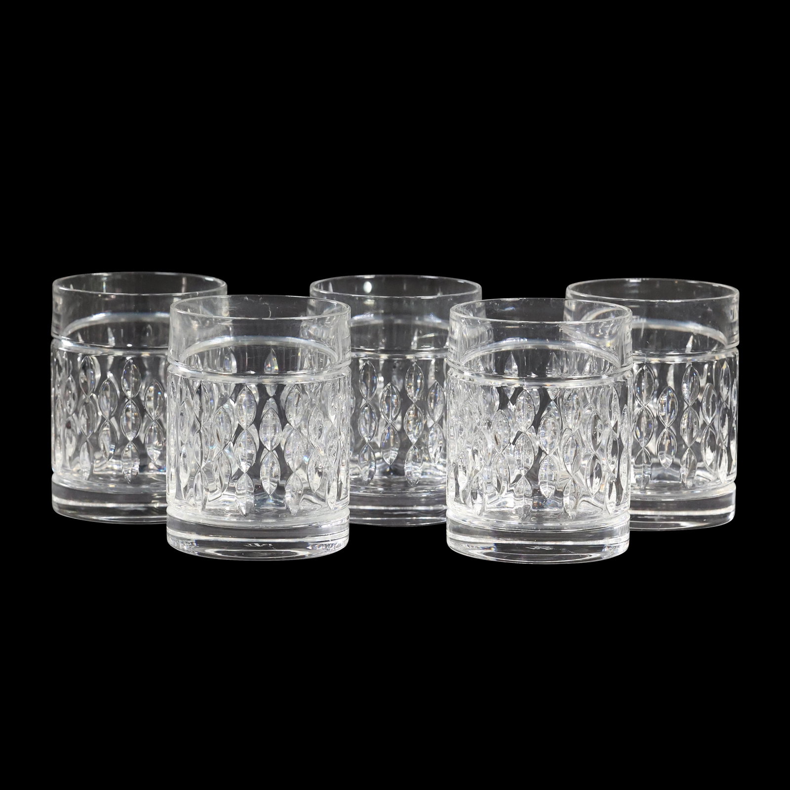 [5] FIVE Signed RALPH LAUREN Elegant  Crystal Liquor Glasses - Signed RL Monogram (1 of 7)
