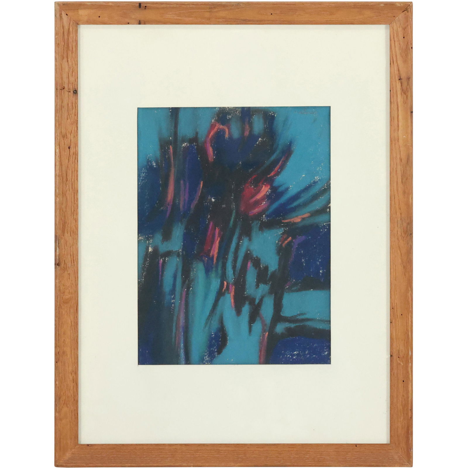 Signed McKINNEY, Vintage Mid-Century Modern ABSTRACT EXPRESSIONISM PAINTING (1 of 12)