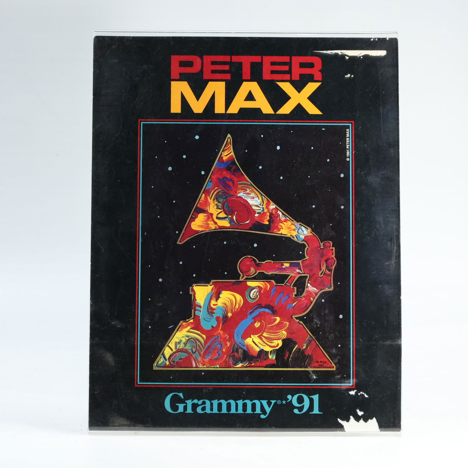 PETER MAX "GRAMMY 1991" Lobby Card Hanson Art Galleries (1 of 7)