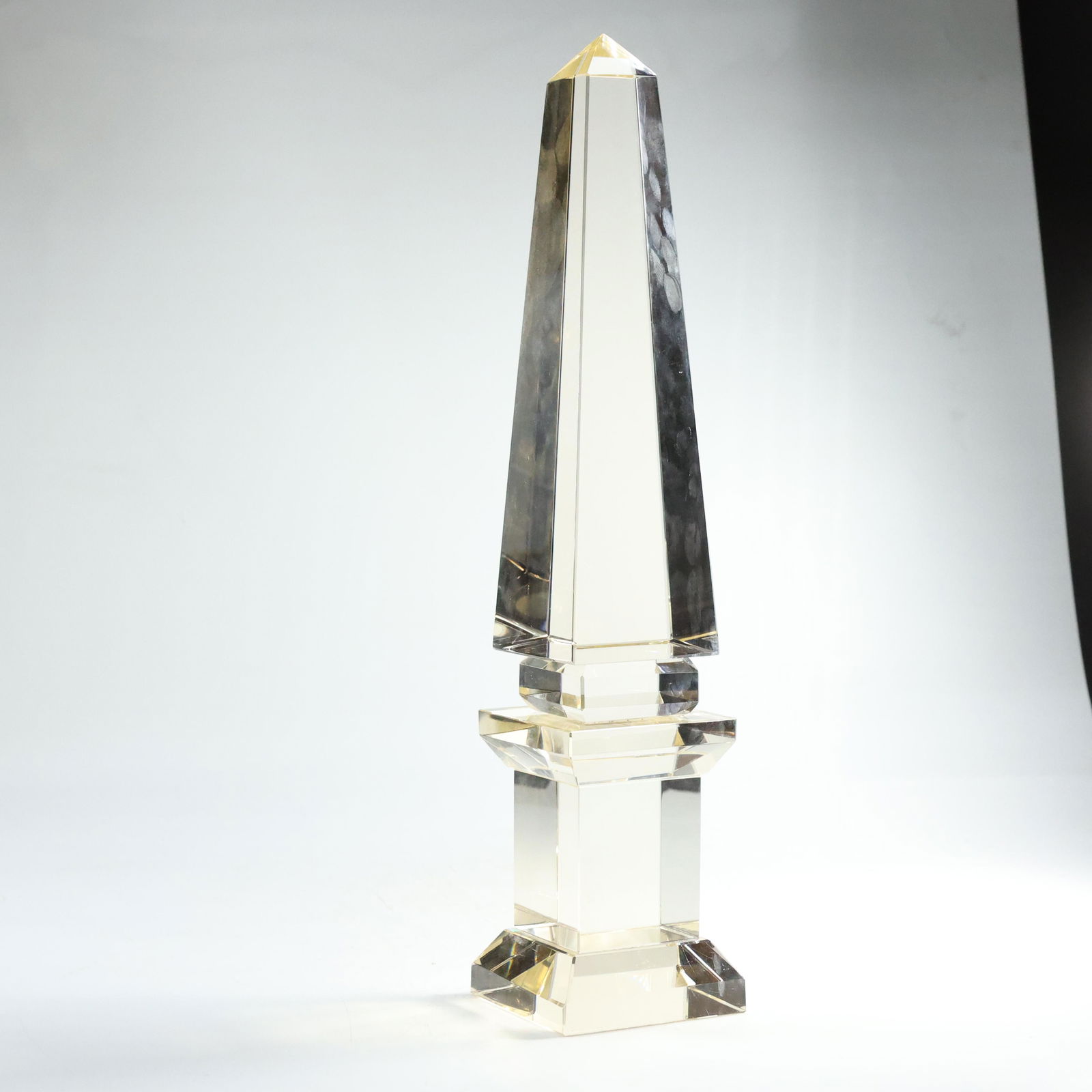 High Quality Crystal Glass OBELISK 16 inches Height (1 of 6)