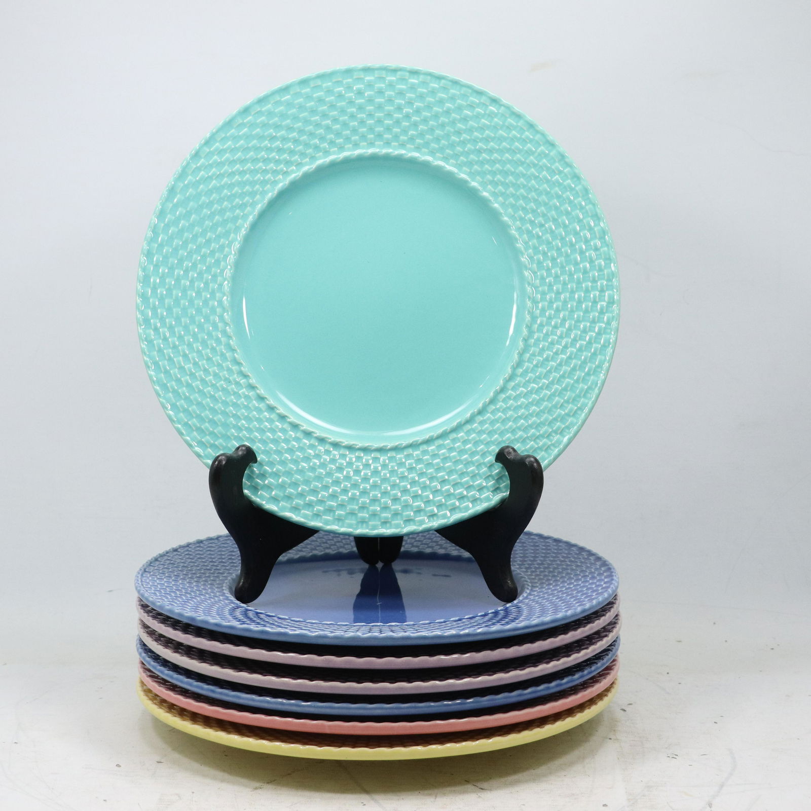 BORDALLO PINNEIRO Portugal [7] Multi Colors Ceramic Large Plates (1 of 7)