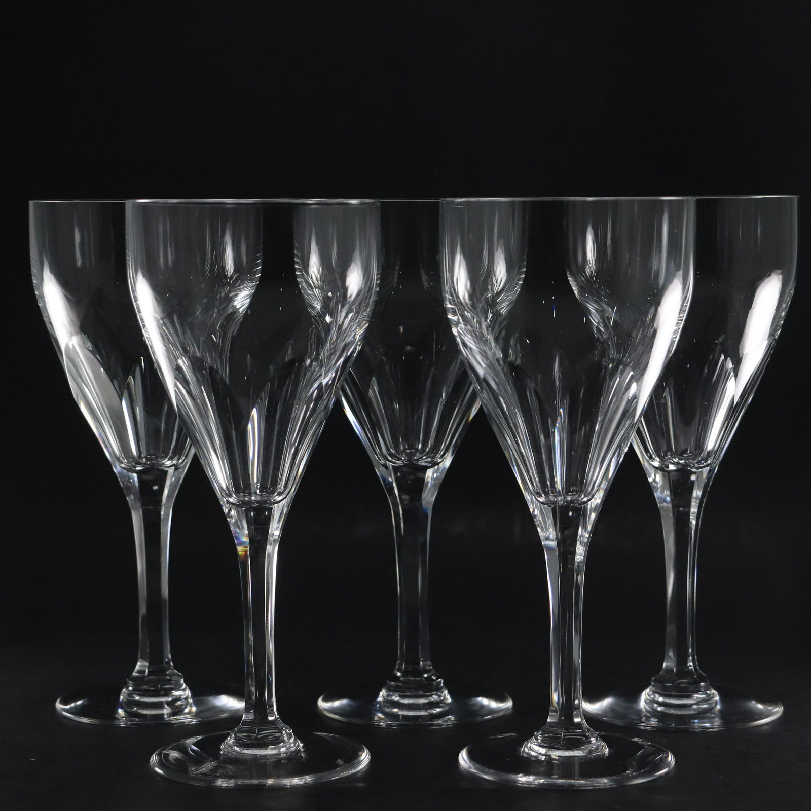 [5] Signed VAL ST. LAMBERT Crystal Glass Cocktail Stemware Glasses (1 of 6)