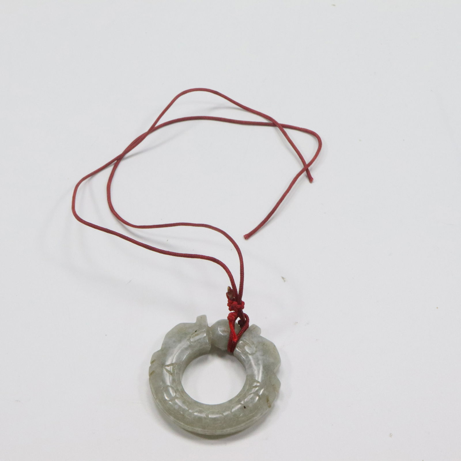 Carved Jade Dragon Pendant Necklace (1 of 7)