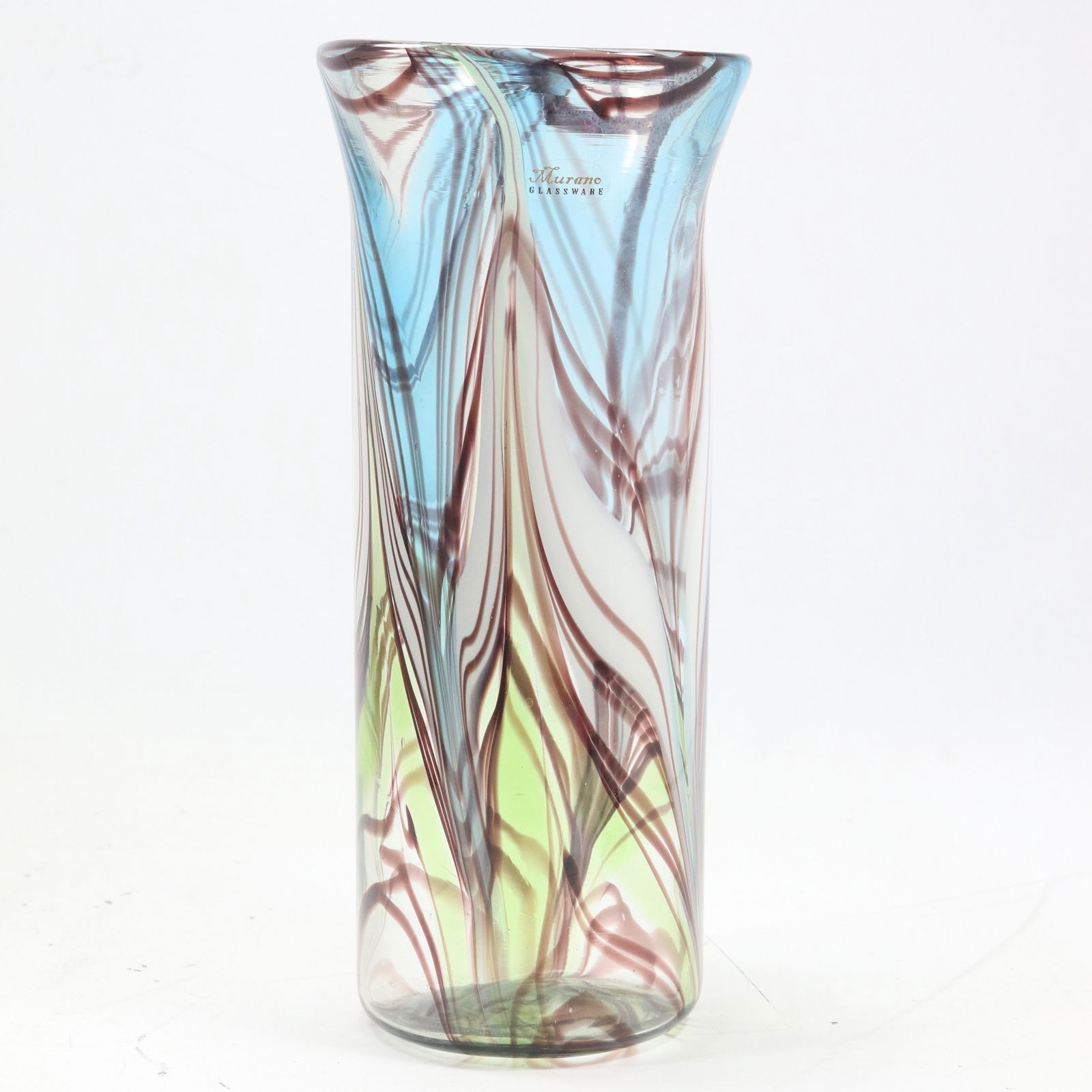 Murano Glassware Exquisite Multi Color Tall Vase 12 inches Height (1 of 10)