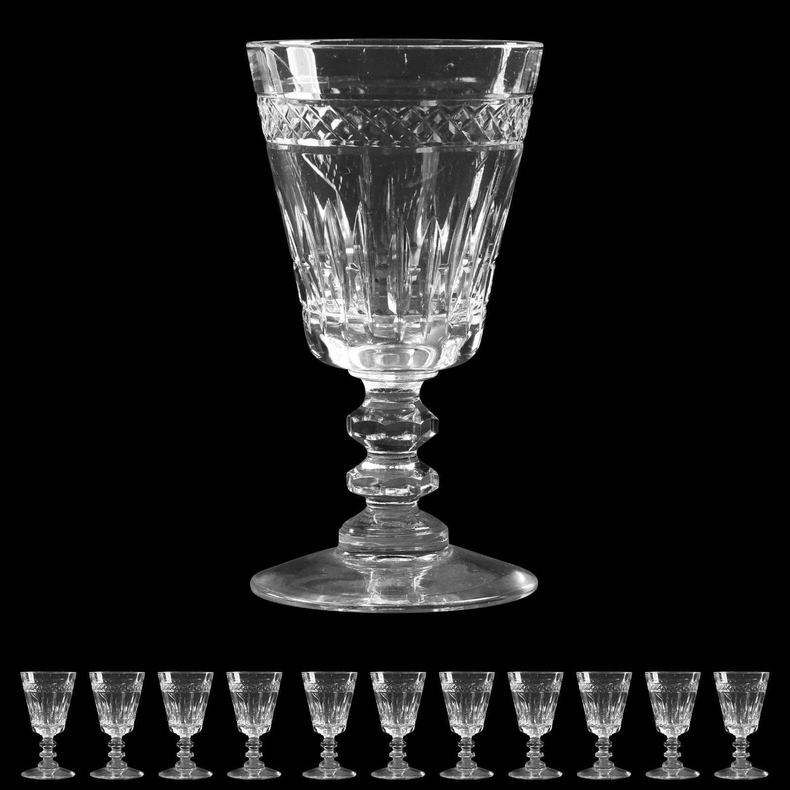 [11] ELEVEN Elegant Crystal Glass Cocktail Stemware (1 of 6)
