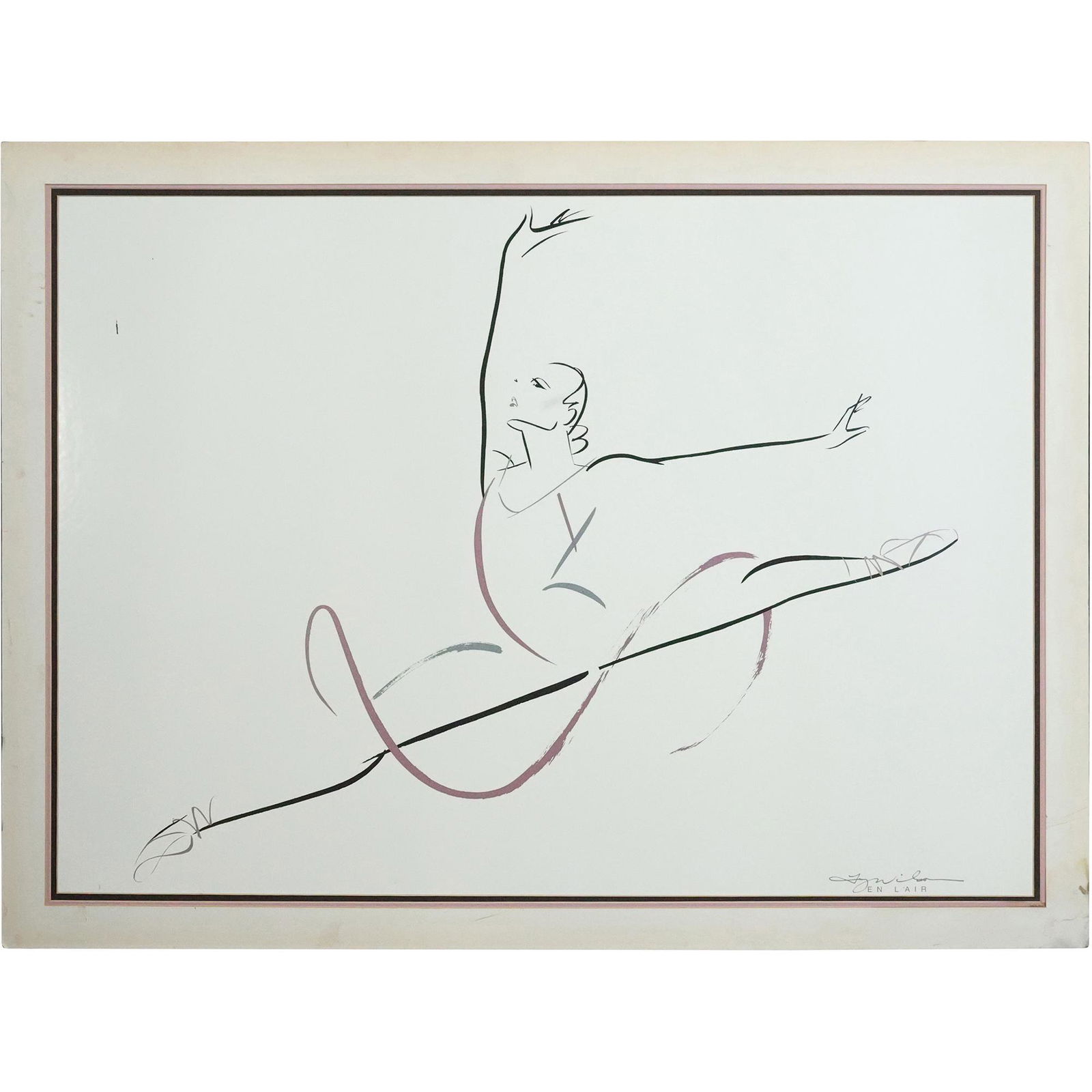 Signed TY WILSON, En L'air Ballerina Print (1 of 12)