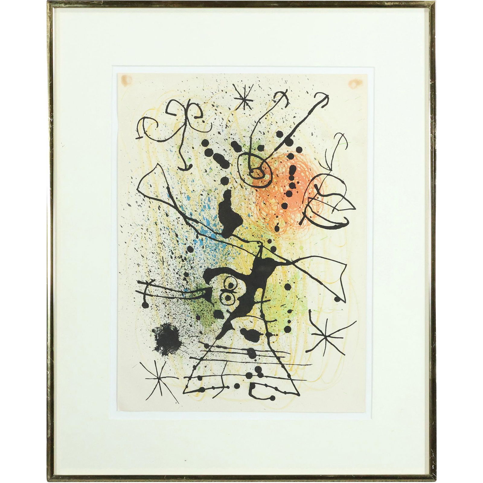 JOAN MIRO, Color Lithograph Abstract - Original Framing (1 of 10)