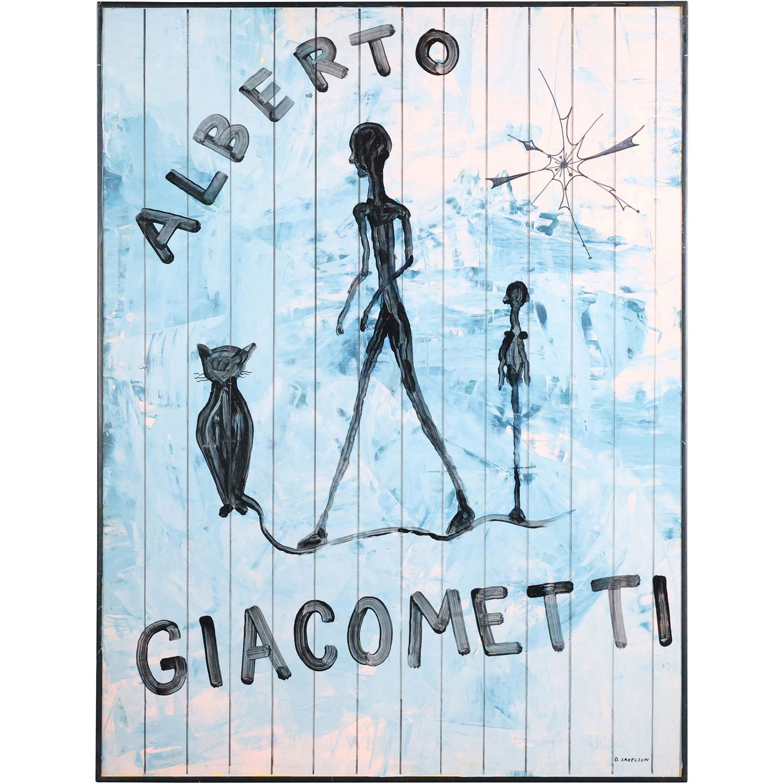 Alberto Giacometti Watercolor Figures by Dennis Sakelson, Bucks County Pa Artist (1 of 16)