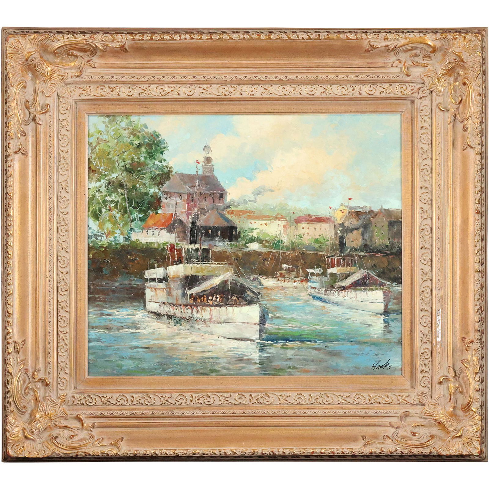 riverboat oil paintings for sale