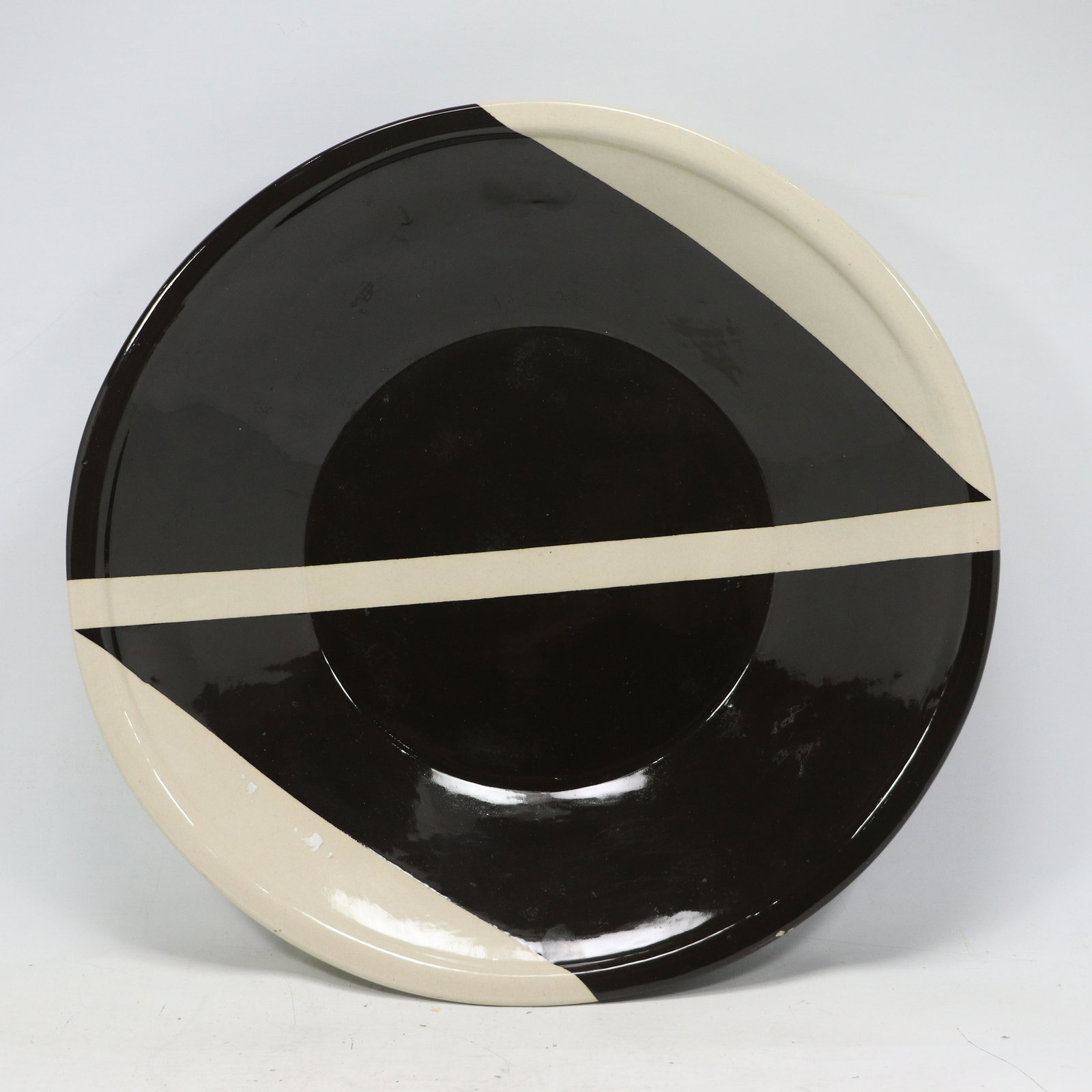 Artist SIGNED for TIFFANY & CO Black and White Large Geometric Ceramic Bowl (1 of 11)