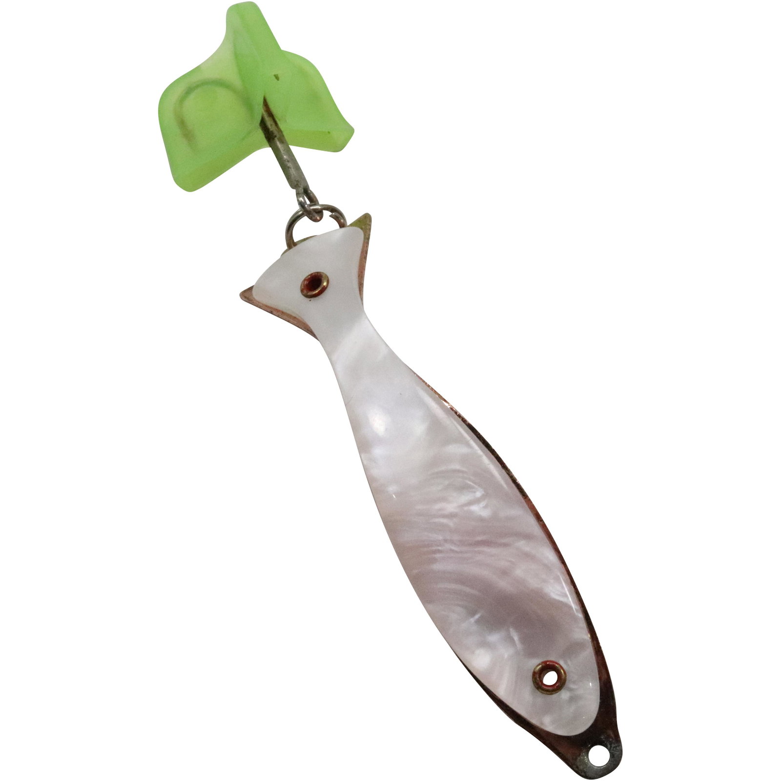 Vintage 3 inch Fishing Lure Mother-of-Pearl: Vintage 3 inch Fishing Lure Mother-of-Pearl size: 3x1/4