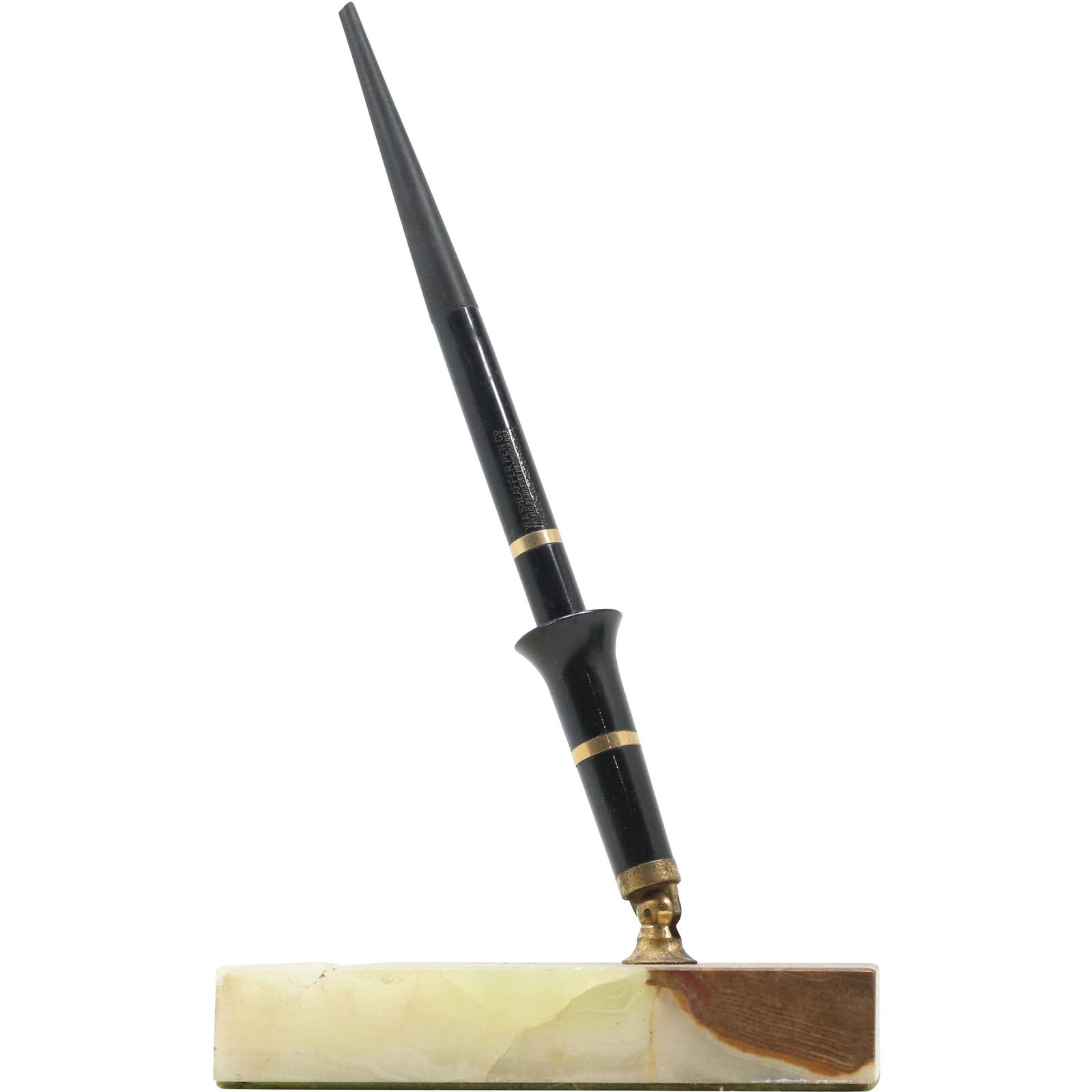 Vintage Fountain Pen Desk Top Onyx Base Holder (1 of 11)