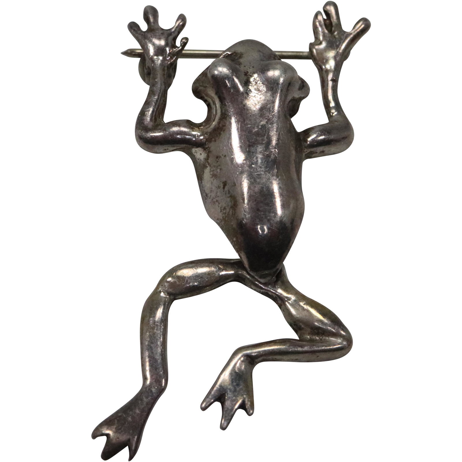 .925 STERLING SILVER Frog Figurative Pin (1 of 5)