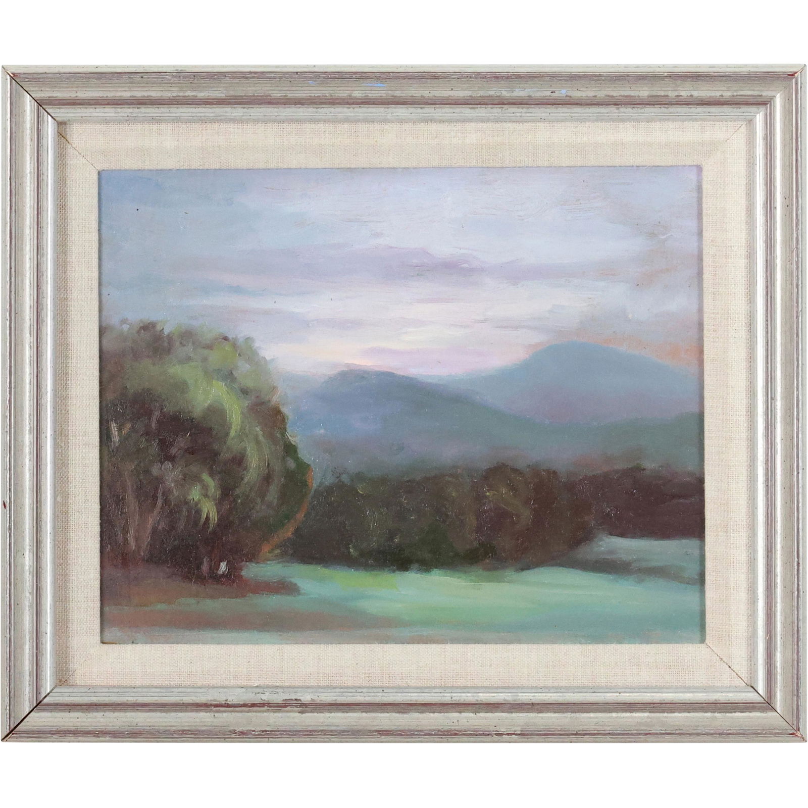 Marianne Horlitz, 20th C. Oil on Board Painting "Vermont Dawn" (1 of 11)