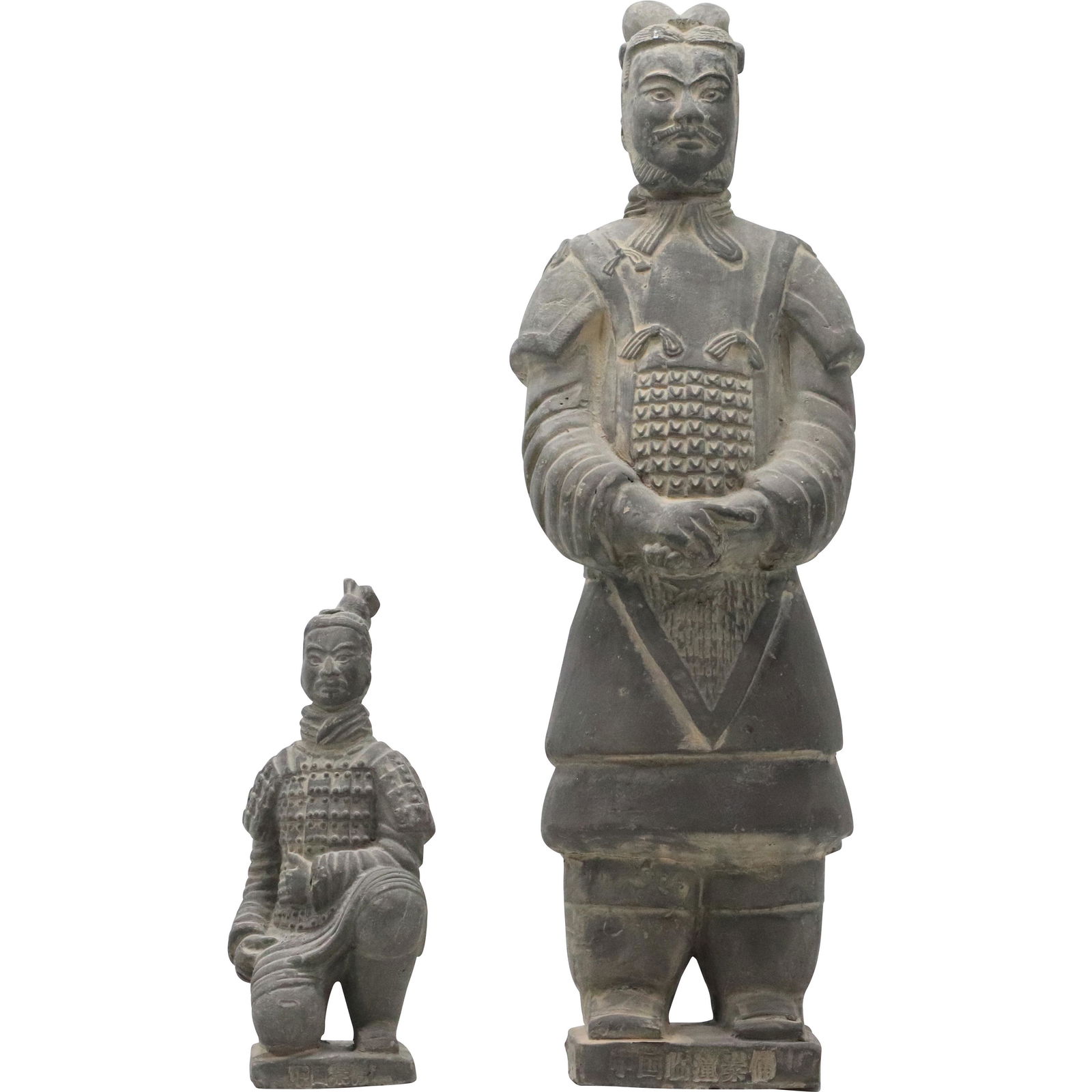 [2] Cast Ceramic Oriental Emperors Figure Statues in 2 Sizes (1 of 13)