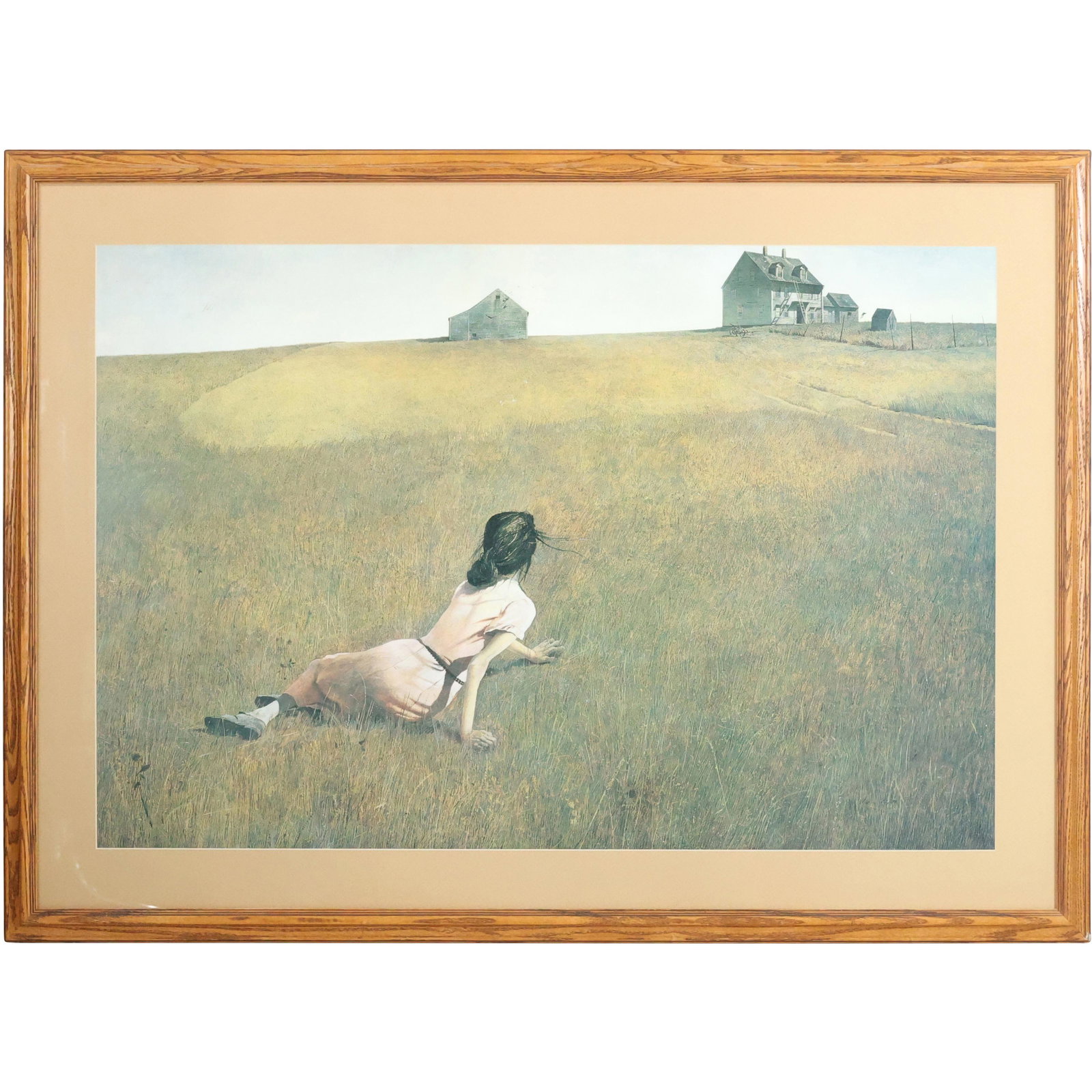 ANDREW WYETH, The Museum of Modern Art New York Print, Framed, Woman in Field (1 of 15)