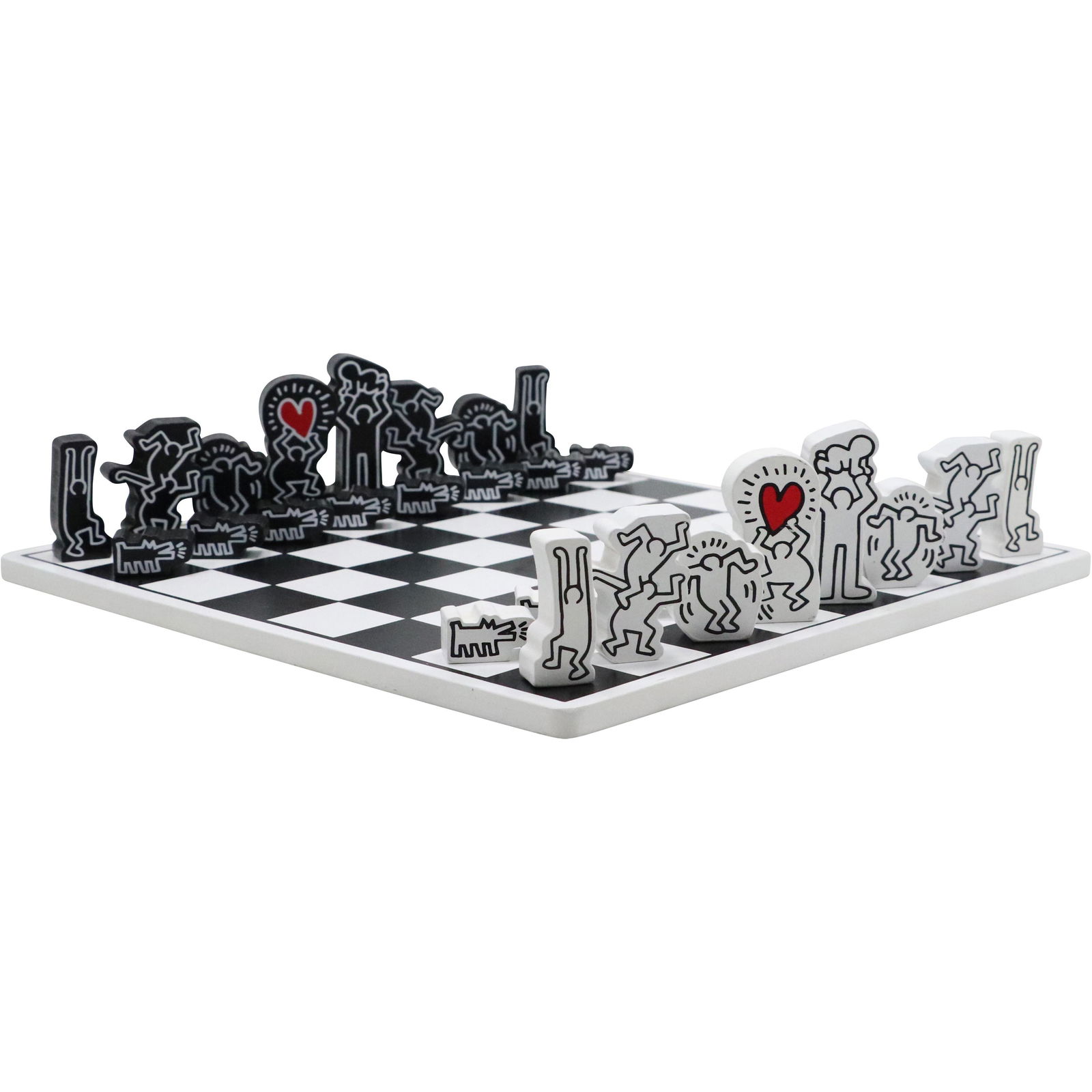 Keith Haring Chess Set Jeu D'Echek, Vilac, in Orig. Box. Clean, all complete (1 of 13)