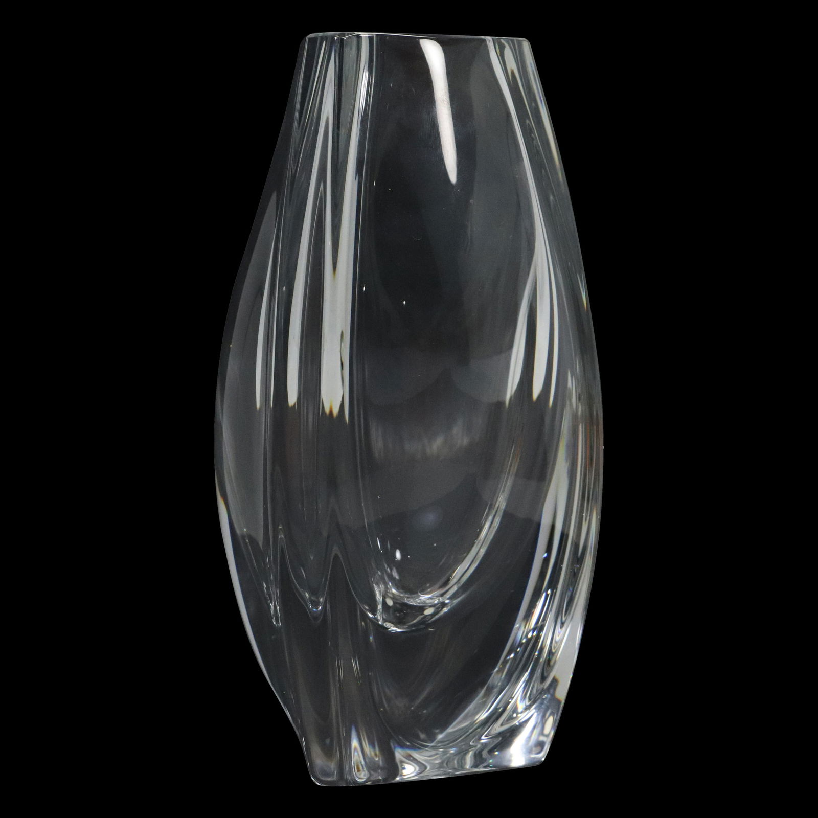 Signed Baccarat Tall Crystal Glass Vase (1 of 11)