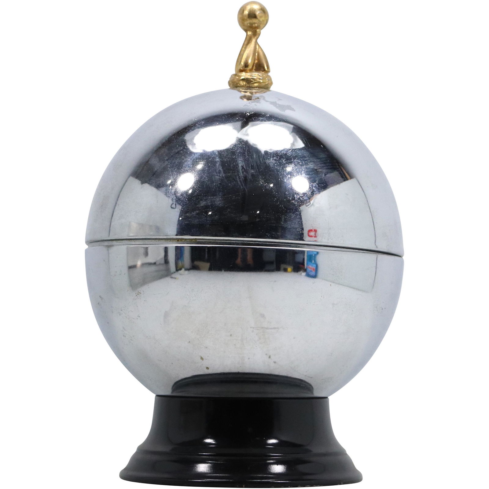 Mid-Century / Art Deco Chrome "Sphere" Ball Punch Dispenser (1 of 10)