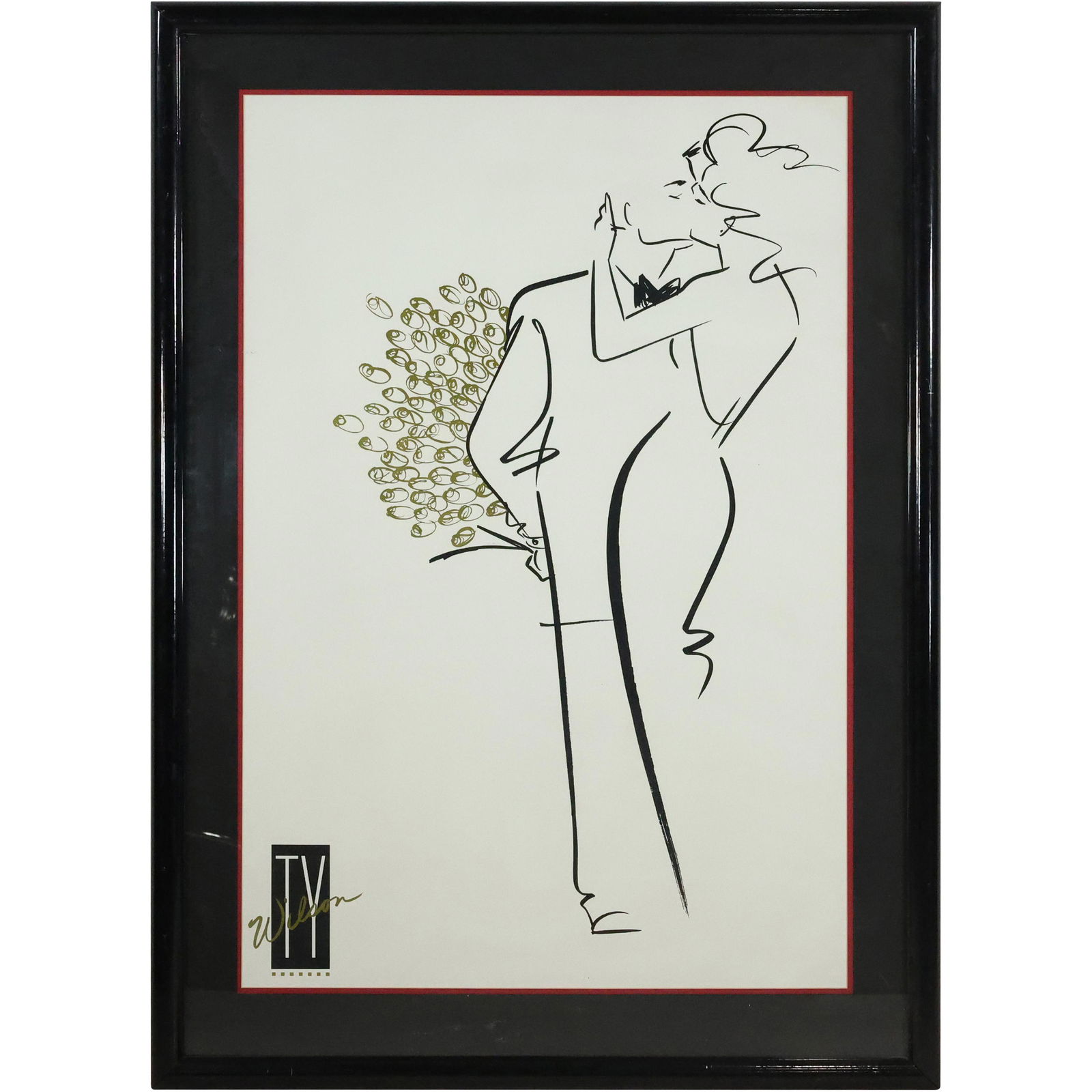 Ty Wilson, Romance Illustrative Print "The Date" , Framed (1 of 15)