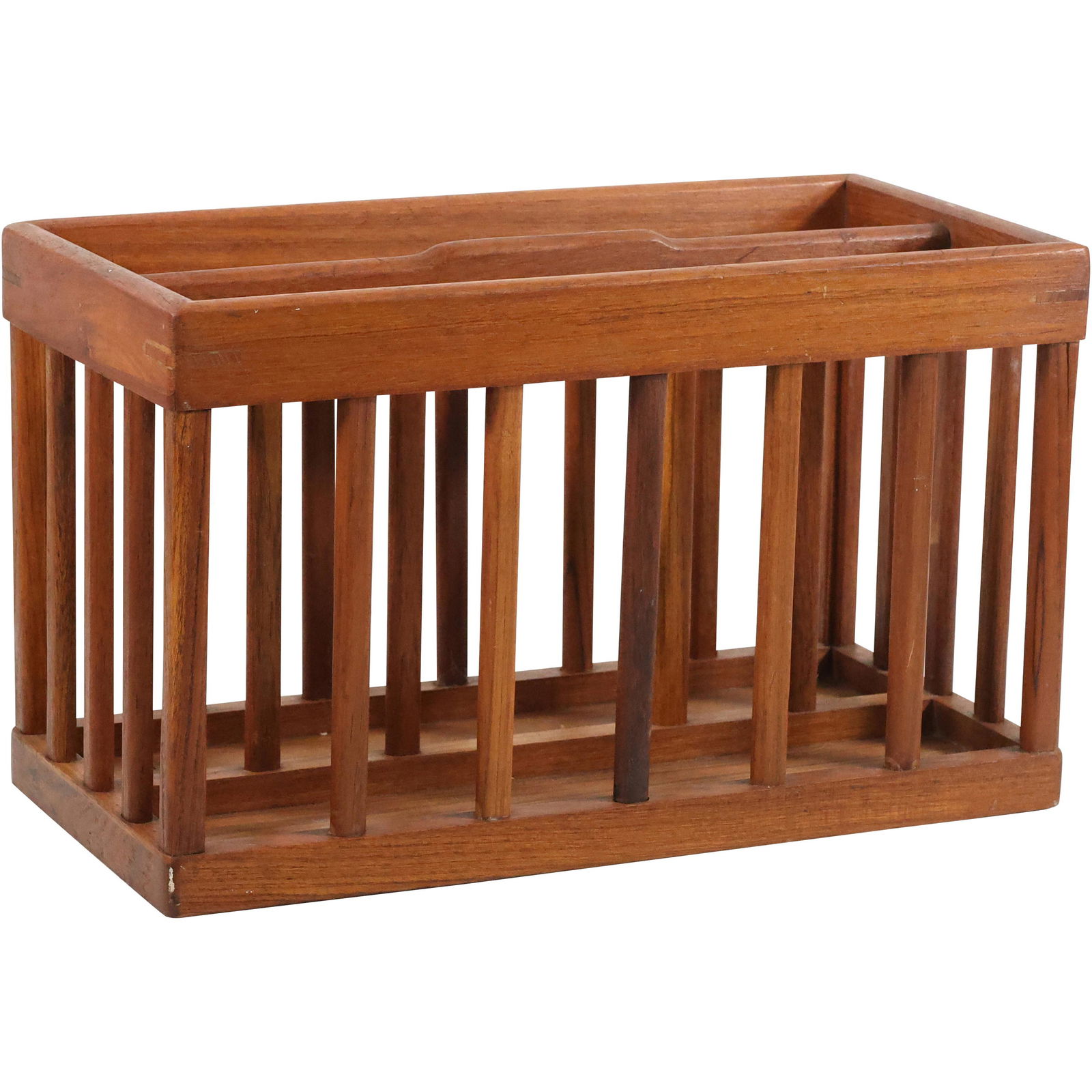 Danish Mid Century Modern Goodwood Wooden Magazine Rack (1 of 14)