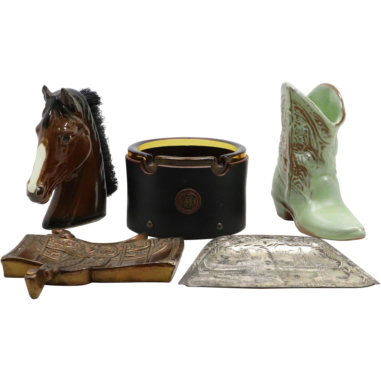 [5] Five Assorted Estate Collectables Grouping Including Equestrian Items (1 of 20)
