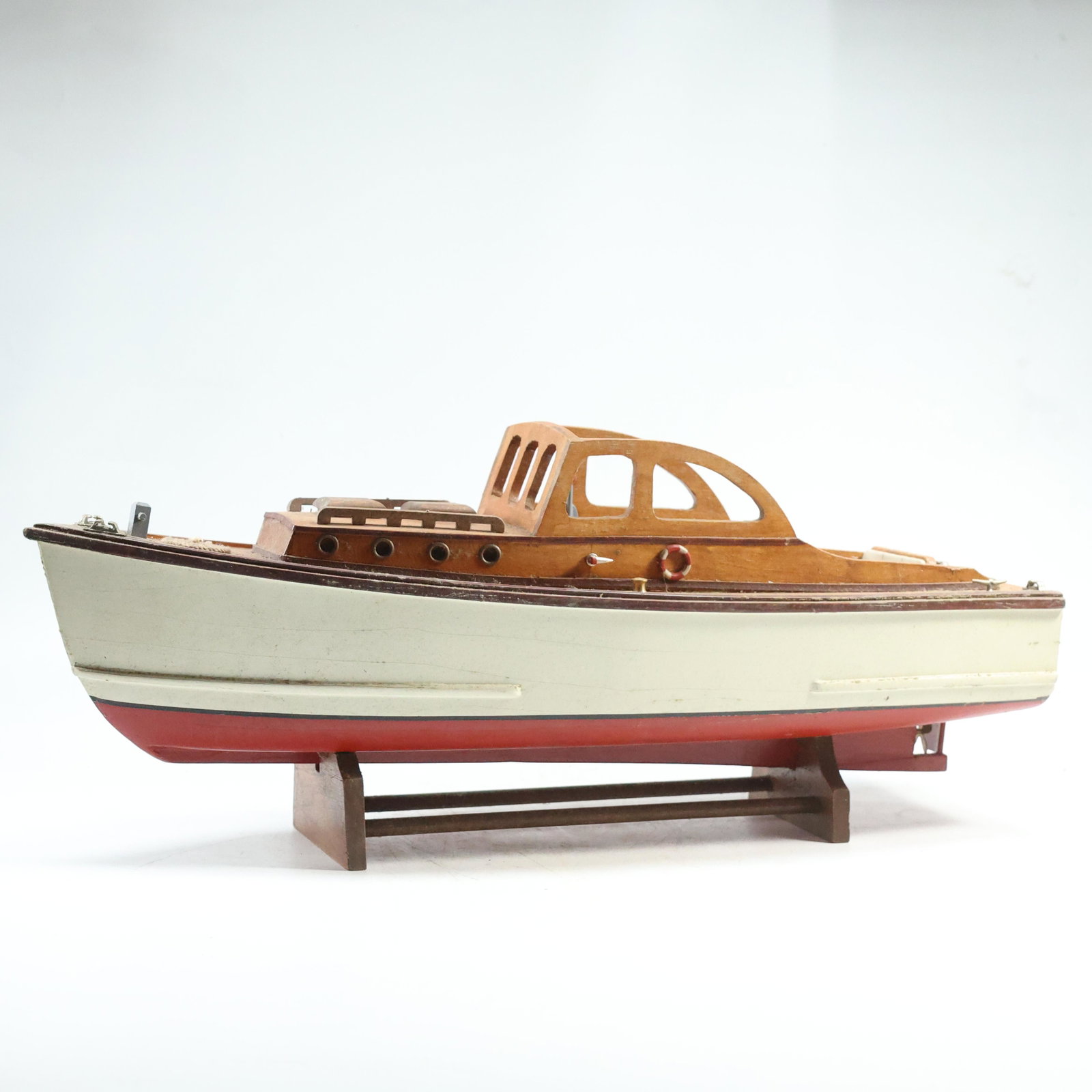 Vintage Toy Wooden Boat Model 20 inches length: Vintage Toy Wooden Boat Model 20 inches length. size: 8 x 20 x 5.5