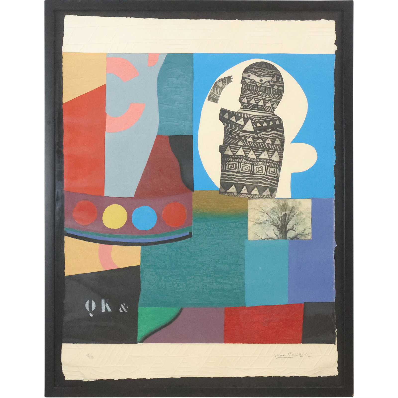 Max Papart 1911-1994; Colorful Cubism Lithograph #18/50, Framed: Max Papart 1911-1994; Colorful Cubism Lithograph #18/50, Framed. size: 31 x 23, 33.5 x 26.25 outside frame. ASKart: Max Papart (1911 - 1994) was active/lived in France. Max Papart is known for Cubist