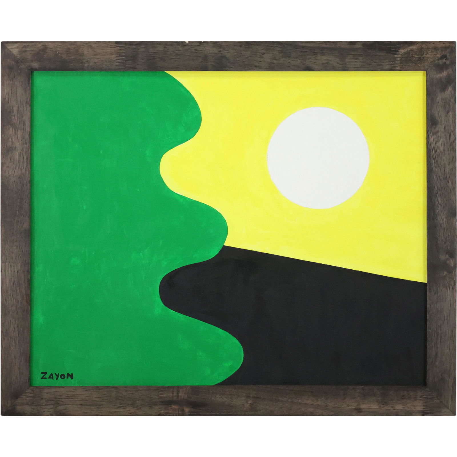 Seymour Zayon, American, Abstract Oil Painting, Signed Front & Back (1 of 10)