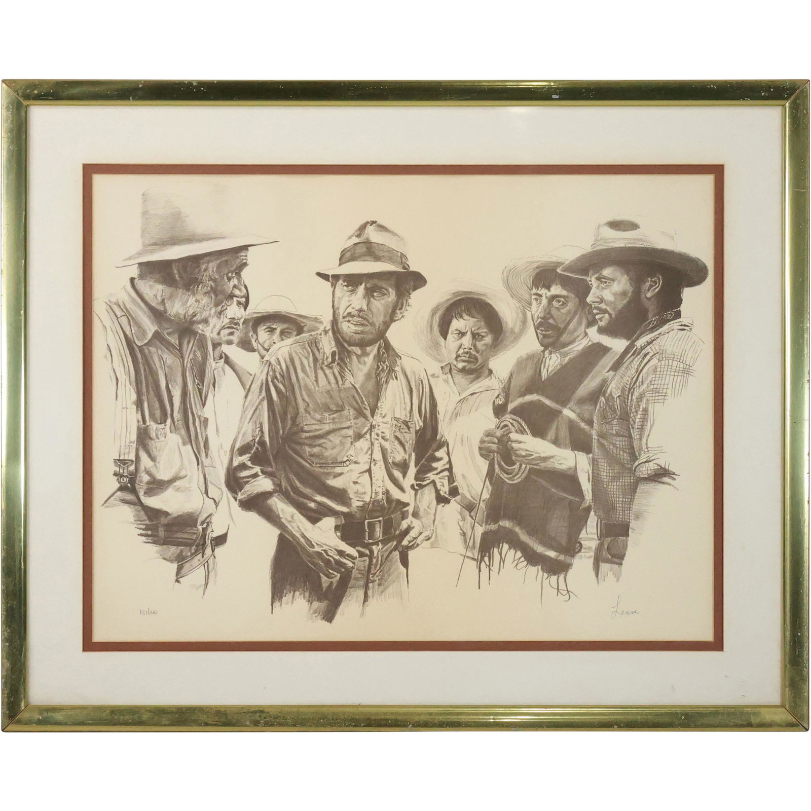 Pencil Signed LANSE, SIERRA MADRE Lithograph #151 (1 of 19)