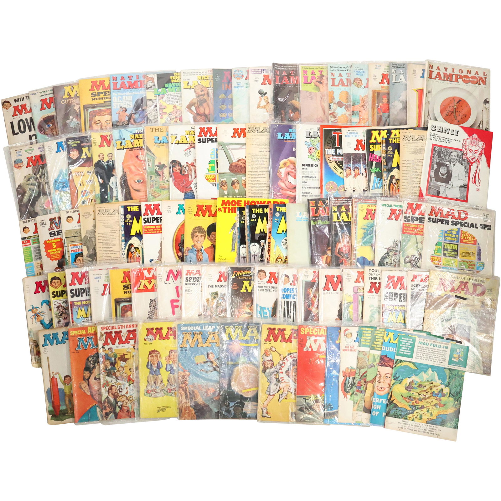 90 Vintage Pop Culture Magazines including MAD, National Lampoon, Others (1 of 16)