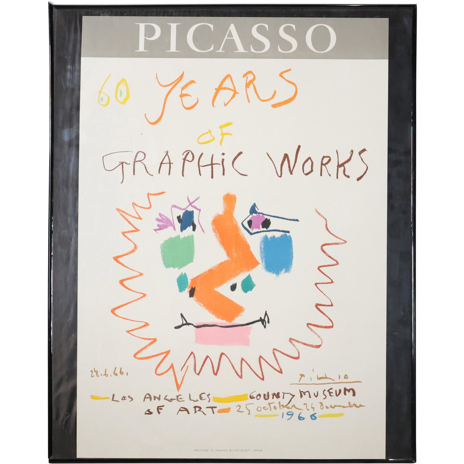 Picasso, 60 Years of Graphic Works, Exhibition Poster Framed (1 of 14)