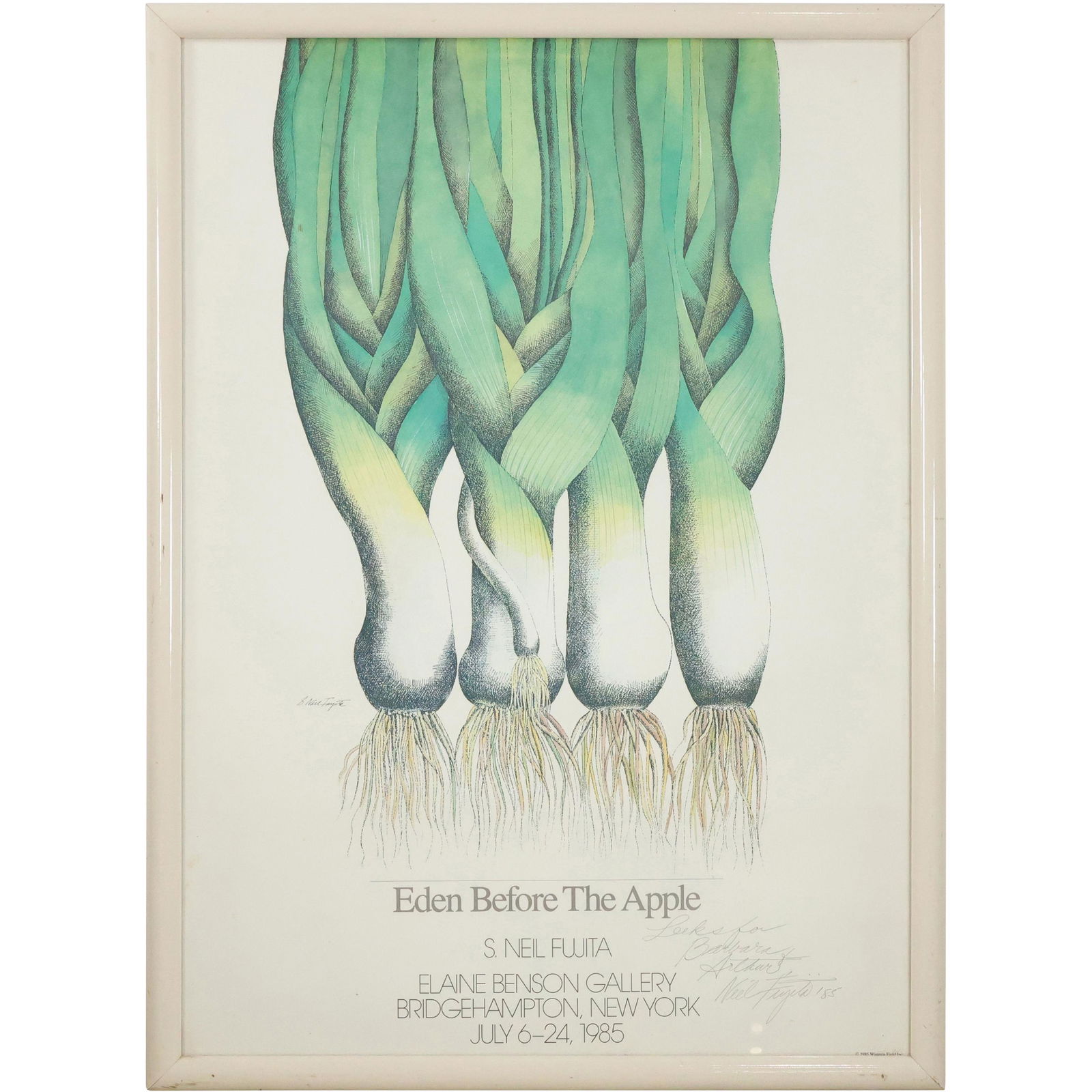 S Neal Fujita, Eden Before The Apple Poster, Autographed,  Framed (1 of 14)