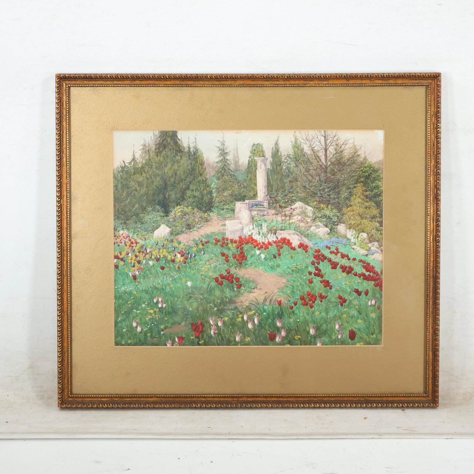 Carl Pippich; Fine Quality Austrian Watercolor Spring Flowers Signed (1 of 9)
