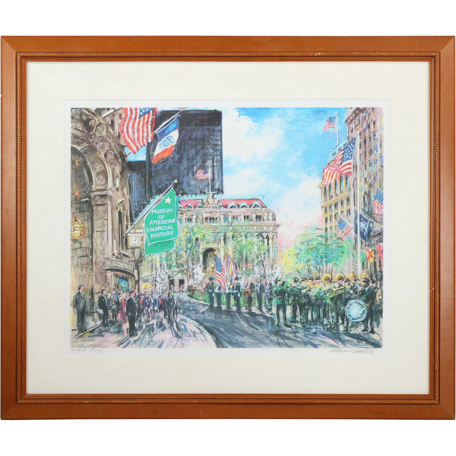 KAMIL KUBIK, Artist Proof, Speech at Museum of American Financial History Building (1 of 17)