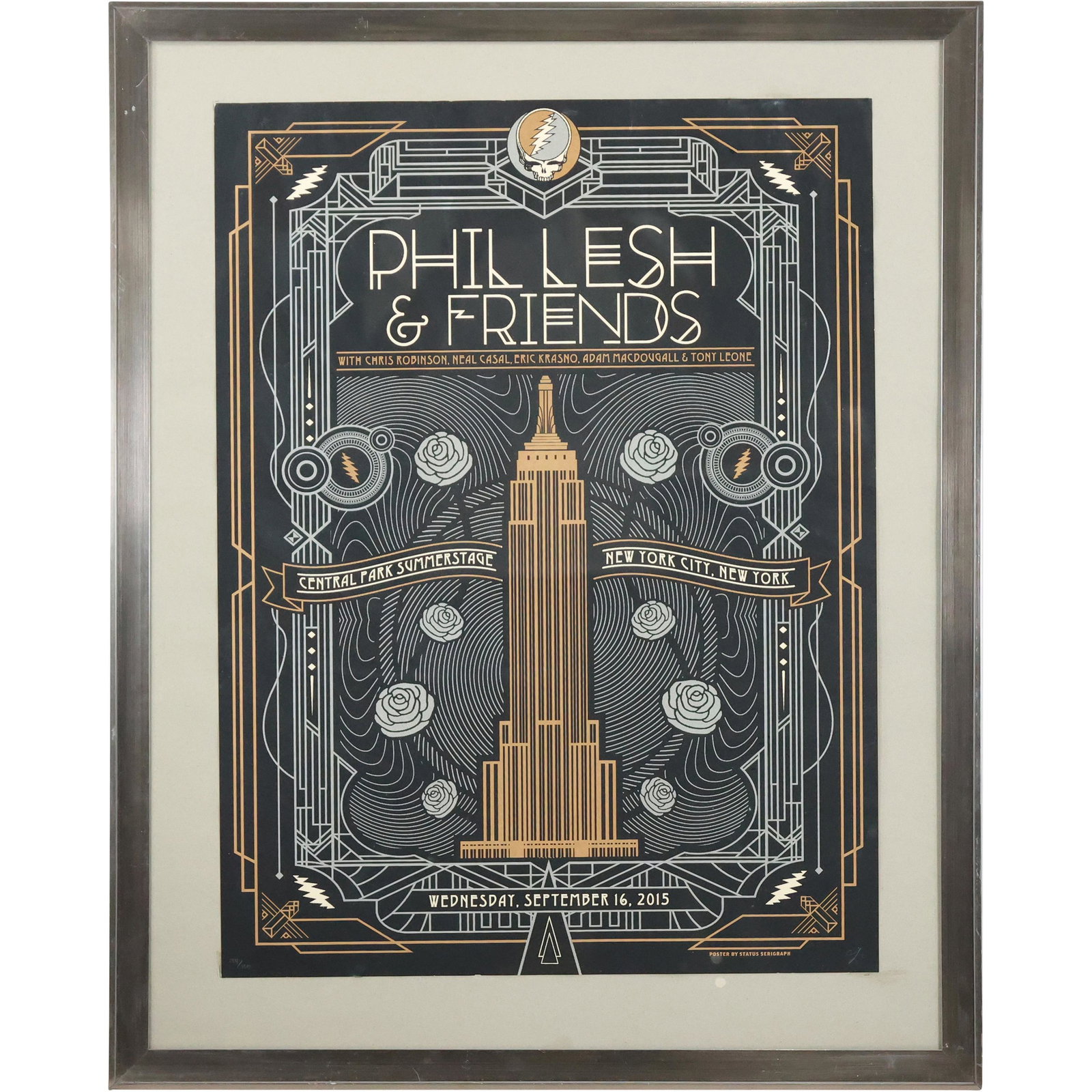 Phil Lesh & Friends, Central Park New York Serigraph Poster Signed and Numbered 184/350 (1 of 19)