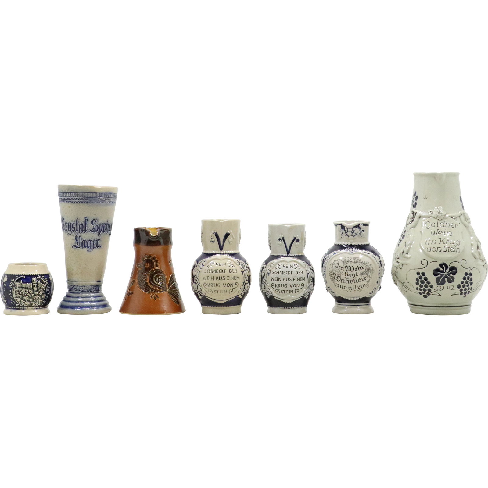 [7] Assorted German Stoneware Mugs (1 of 20)