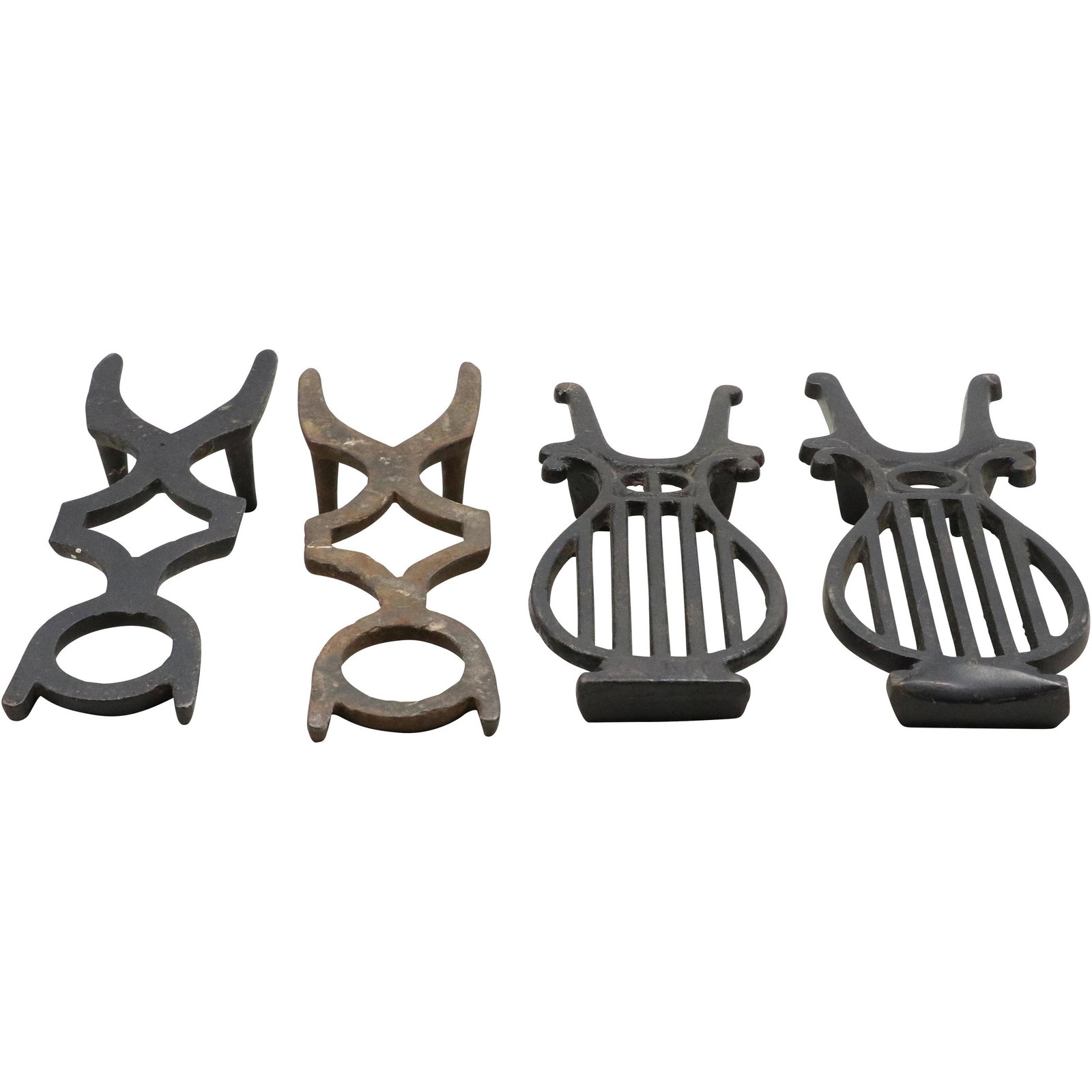 [4] Assorted Antique Cast Iron Bootjacks (1 of 8)