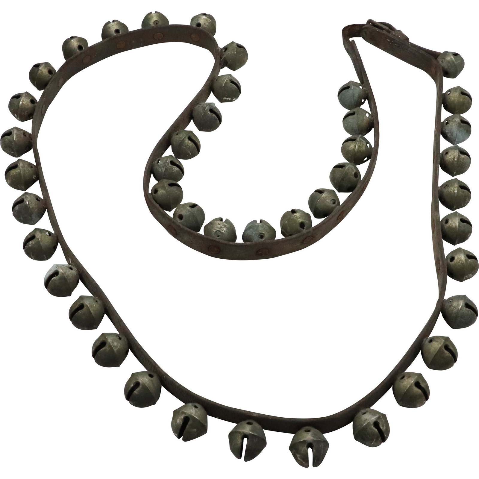 Long Leather Strap of Sleigh Bells (1 of 9)