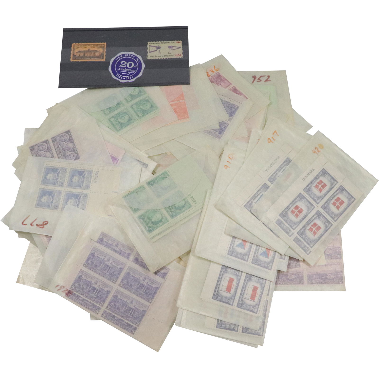 ESTATE VINTAGE STAMPS Found in First Aid Box - Unused Stamps in Blocks of 4, 6: ESTATE VINTAGE STAMPS Found in First Aid Box - Unused Stamps in Blocks of 4, 6. size: box 2h 8w