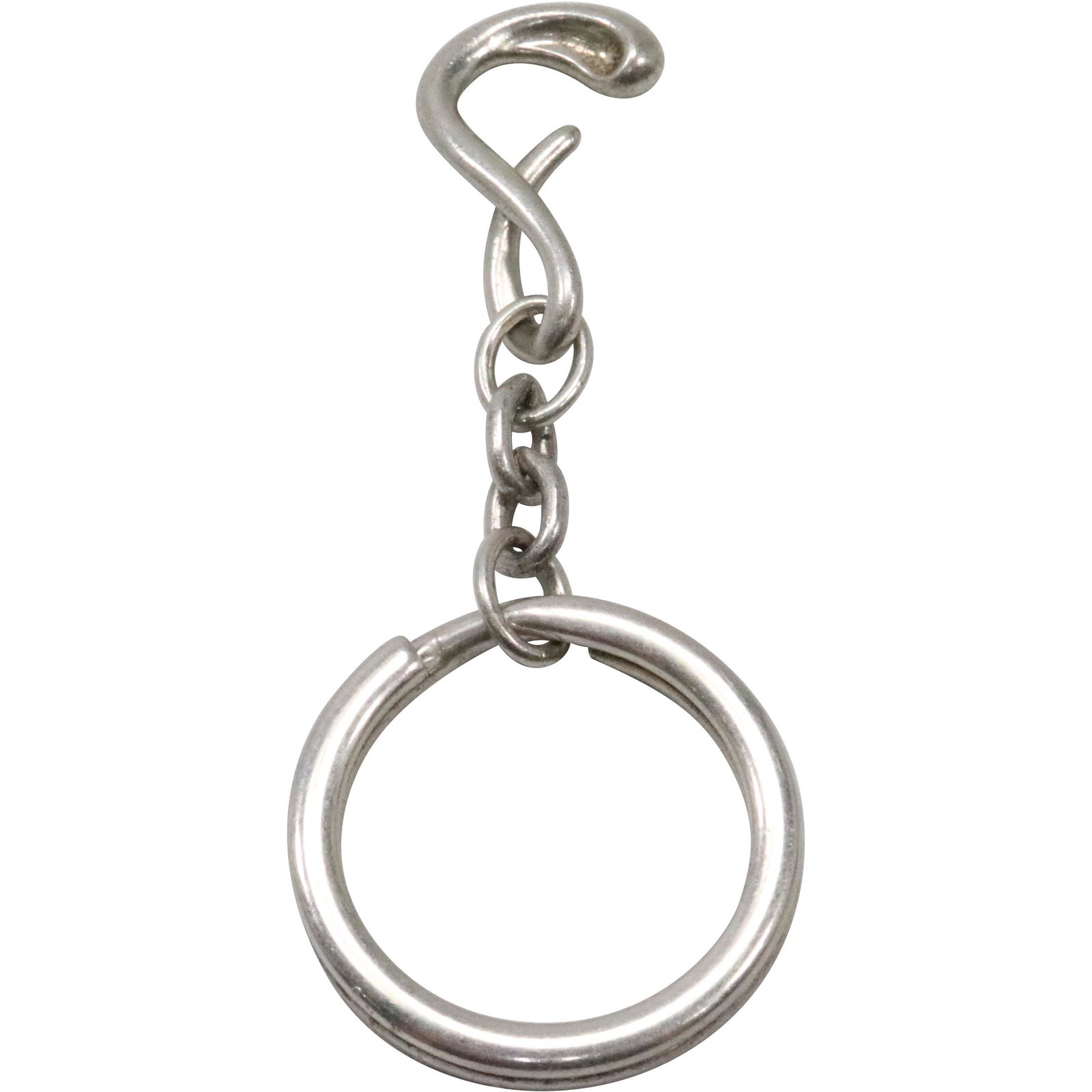 TIFFANY & CO .925 Sterling Silver Elsa Peretti KEY RING ; 2 3/4 in. x 1 1/8 in.; with bag: TIFFANY & CO .925 Sterling Silver Elsa Peretti KEY RING ; 2 3/4 in. x 1 1/8 in.; with bag.