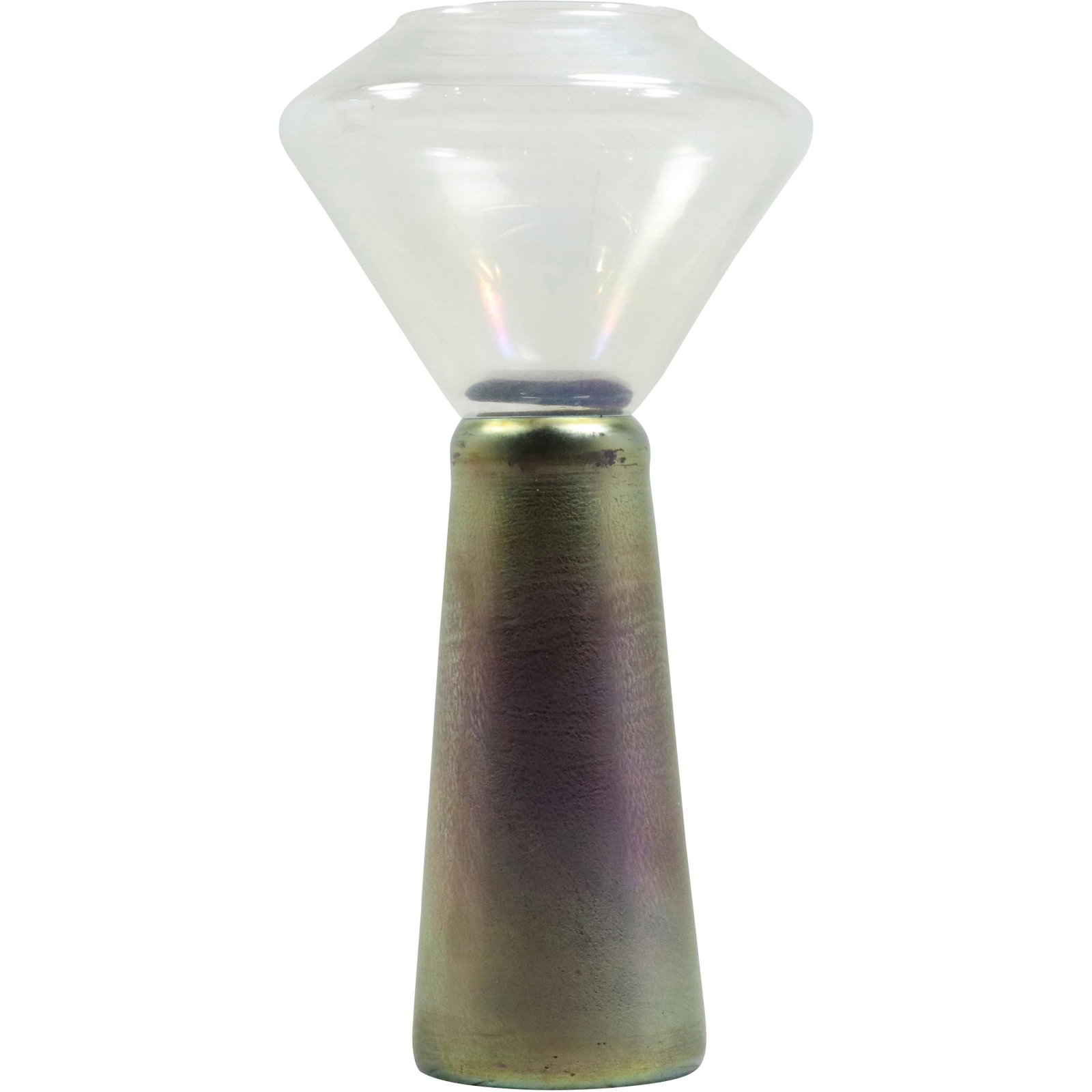 Unique Space Age Art Glass Vase /or Modernism Chalice: Unique Space Age Art Glass Vase /or Modernism Chalice. size: 8.75h 4.5w