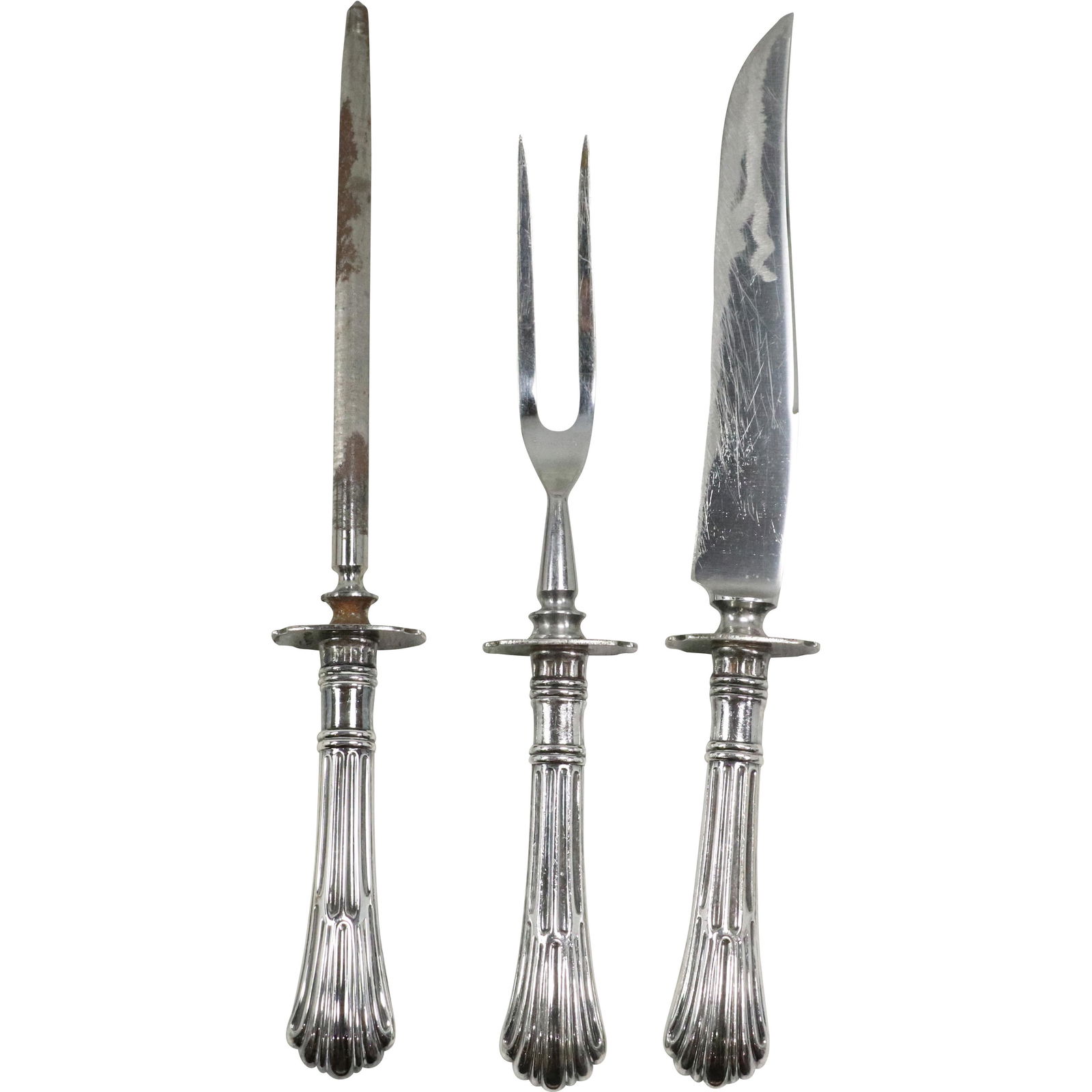 3-Pc. Gorham Sterling Silver Handled Carving Set (1 of 10)