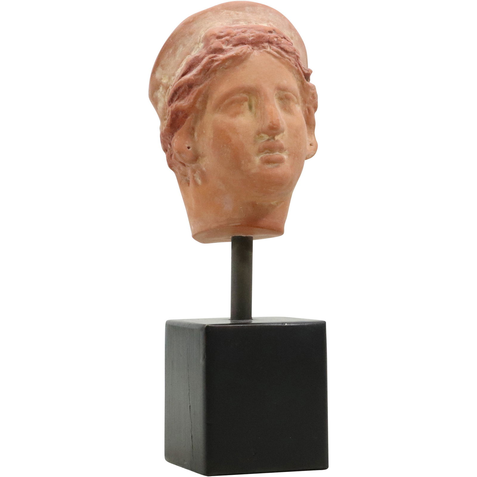 Etruscan Terracotta Head of a Goddess on Base (1 of 9)