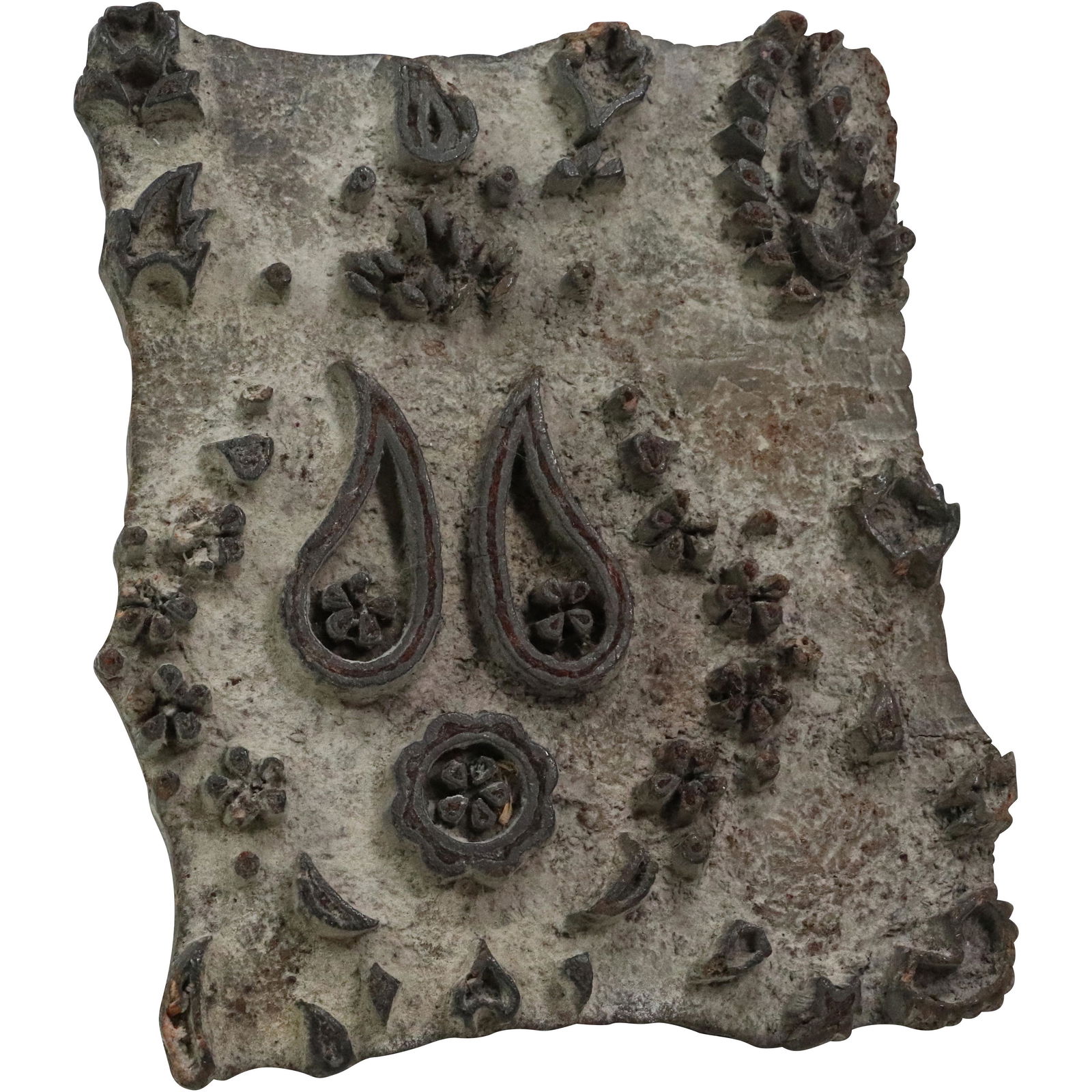 Antique Wooden Printing Block for Wallpaper Victorian Era (1 of 10)