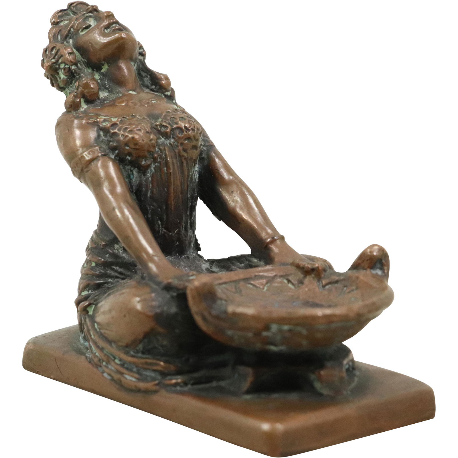 Bronze Egyptian Revival Goddess Figure SMOKING PIPE STAND (1 of 8)