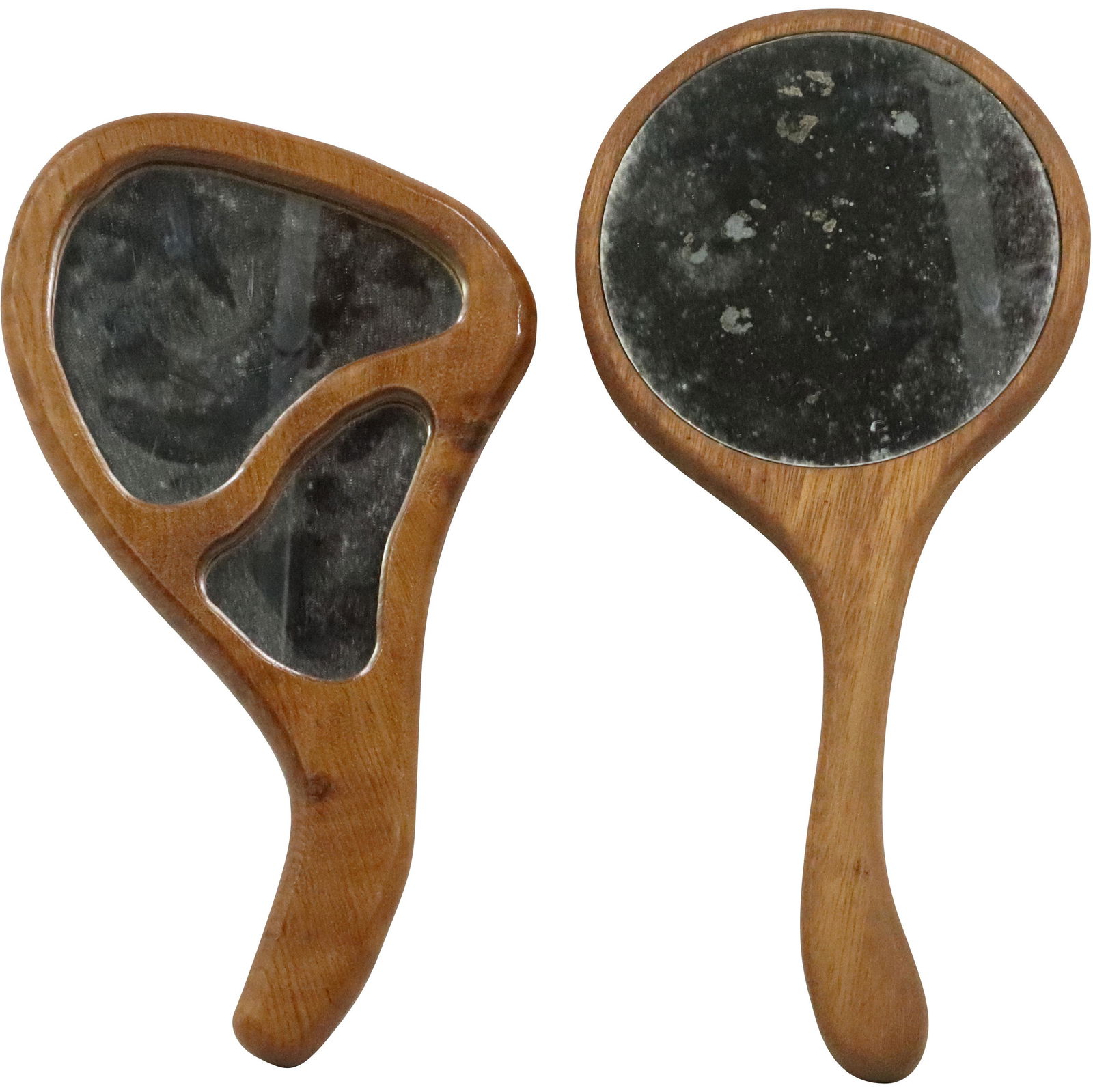 [2] Hand Made Wooden "Hippie Hand Mirrors" (1 of 8)